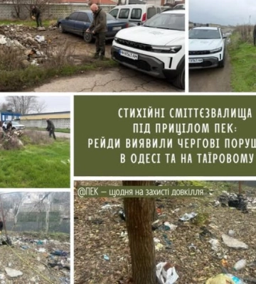 Екоінспектори виявили на Одещині незаконні сміттєзвалища