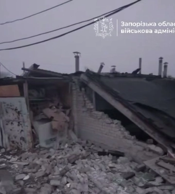 Ранковий удар по Запоріжжю: пошкоджено житловий будинок та гаражний кооператив