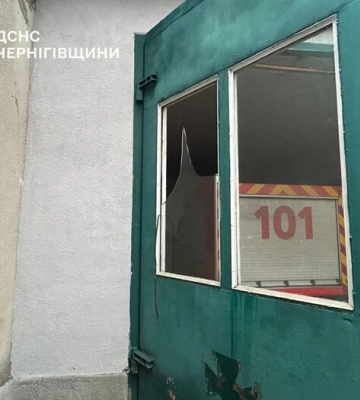 На Черниговщине атака БПЛА повредила здание подразделения ГСЧС