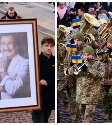Оркестр волинських прикордонників вшанував пам'ять Степана Гіги у Львові 