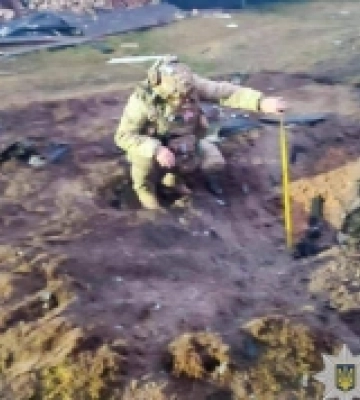 На Рівненщині показали наслідки падіння шахеда. ФОТО