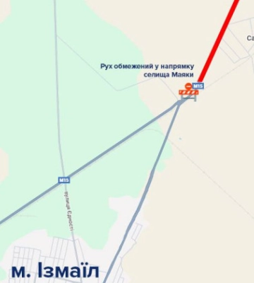 Рух на трасі Одеса – Рені у Маяках відновлено після атак БПЛА