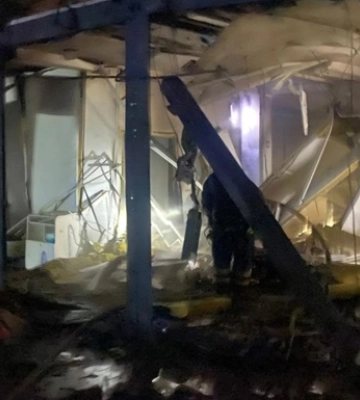 На Днепропетровщине в результате обстрела возникли пожары, есть разрушения