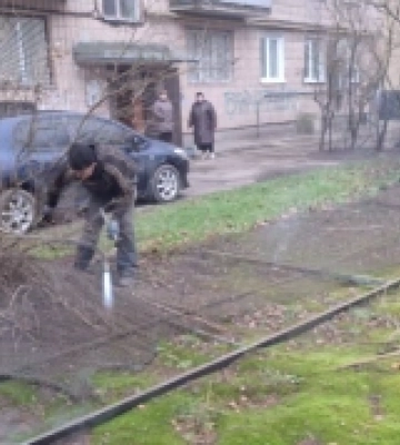 У Луцьку демонтували незаконні огорожі на двох прибудинкових територіях