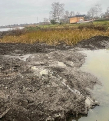 На Волині на природно-заповідній території незаконно збудували греблю 