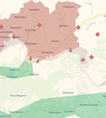Війська РФ просунулися біля Юнаківки на Сумщині та Свято-Покровського на Донеччині, - DeepState. КАРТА