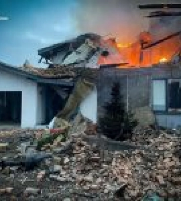 Унаслідок атаки на Київщину загинула людина, є руйнування та поранені