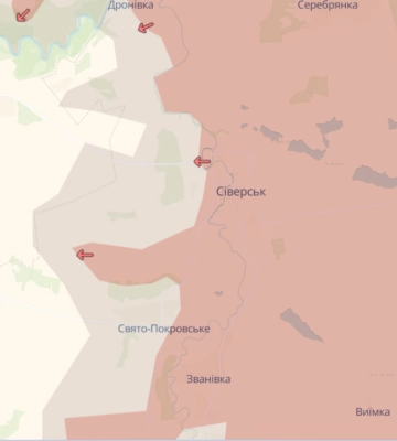 Украинская армия вышла из Северска