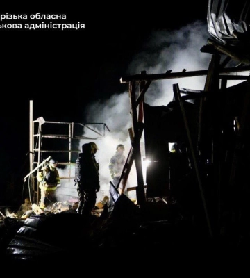 Атака на Запорожье: два человека получили ранения