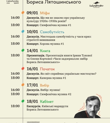 LiatoshynskySpace 2026. Перевідкриття: у січні відбудеться Фестиваль музики Бориса Лятошинського