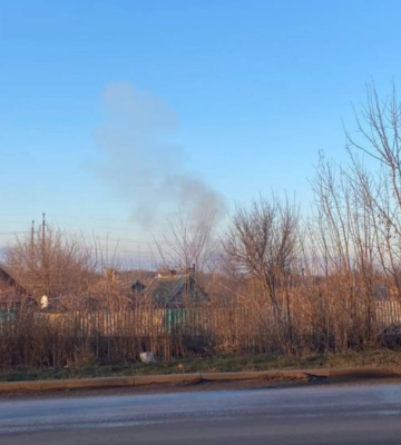 Взрывы в Славянске: над городом поднялся столб дыма