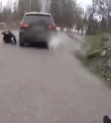 У Києві водій влаштував перегони з поліцією та травмував патрульного: кадри затримання