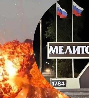 В оккупированном Мелитополе прогремел мощный взрыв в районе ДЕПО - что известно (скрин)