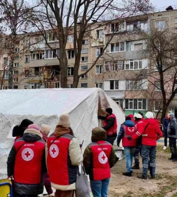 УКК развернул пункт помощи для пострадавших от атаки БпЛА в Чернигове