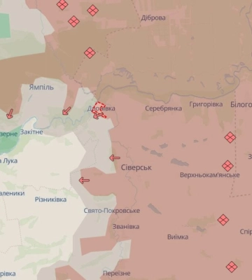Россияне продвинулись в Донецкой и Харьковской областях - DeepState