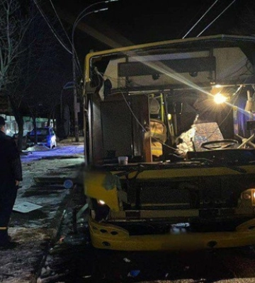 В Киеве взорвался пассажирский автобус