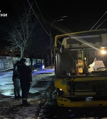 В Подольском районе Киева взорвался пассажирский автобус