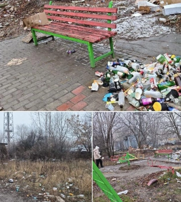 Світлини дитячого майданчика в окупованій Макіївці показали у соціальних мережах