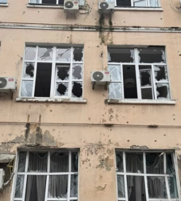 Во время массированного обстрела Киева повреждено здание Министерства образования и науки