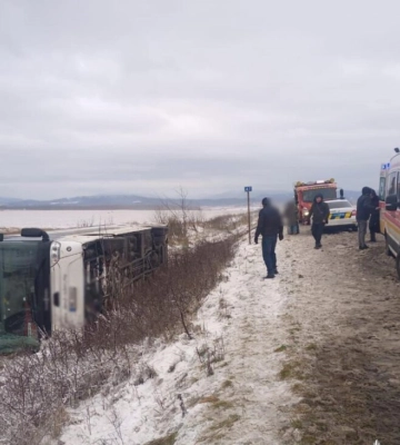 На Прикарпатье возросло количество пострадавших в результате аварии автобуса на трассе