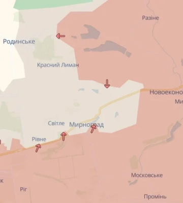 Российские войска продвинулись в Мирнограде и возле Гуляйполя — DeepState