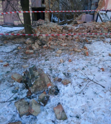 У Чернівцях є загроза подальшого обвалу будинку на Шолом-Алейхема