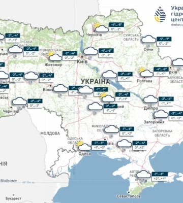 Синоптики попередили про «жовтий» рівень небезпеки у Києві 30 грудня