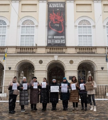 У Львові рідні полонених Азовсталі доєдналися до всеукраїнської акції “Чекаю тебе”