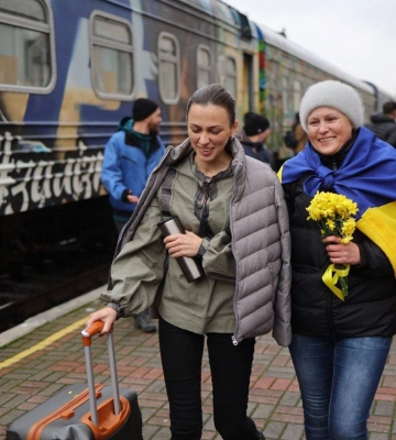 В Херсон прибыл первый с начала полномасштабного вторжения поезд из Киева