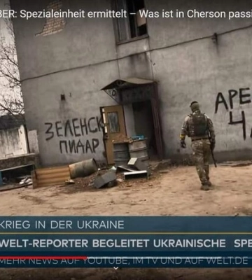 Арестович показав, що росіяни пишуть про нього на стінах