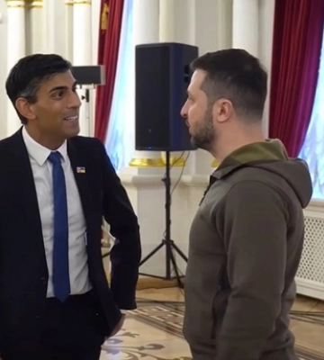 Сунак приехал в Киев и встретился с Зеленским