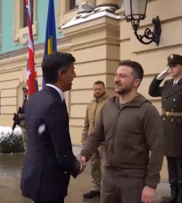 До Києва прибув прем&#039;єр Британії Ріші Сунак
