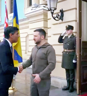 До Києва прибув прем&#039;єр Британії Ріші Сунак