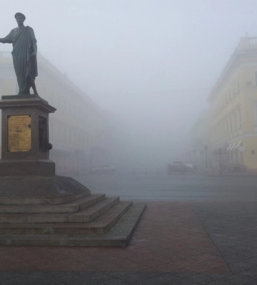 Одесса погружается в туман