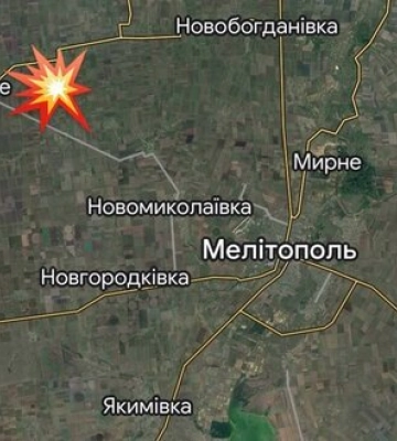 Вблизи оккупированного Мелитополя прогремели три мощных взрыва - Федоров