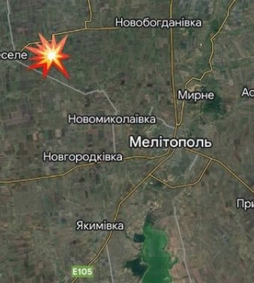 В окупованому селищі Запорізької області знищили військову базу окупантів