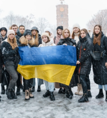 У Вінниці до Дня Гідності та Свободи провели акцію «З Україною в серці»