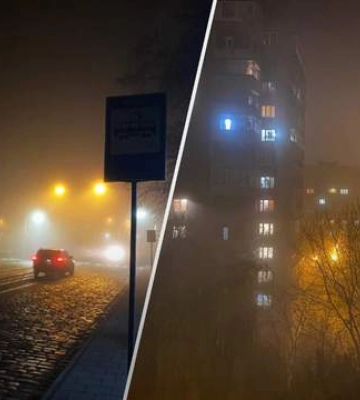 Вечірній Львів огорнув густий молочний туман: фото, ніби з казки