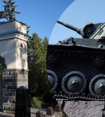 В Ужгороді демонтують комуністичну символіку на Пагорбі Слави