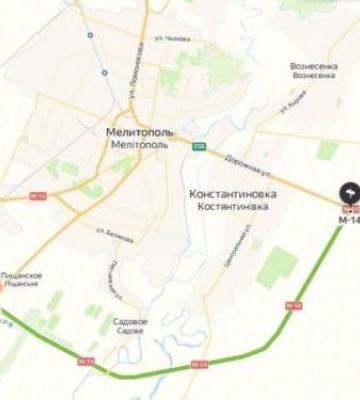 Під Мелітополем окупанти побудували дорогу для переміщення військової техніки