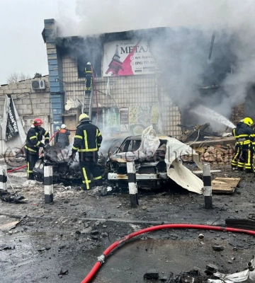 Опубліковано фото авто у Києві, що згоріли