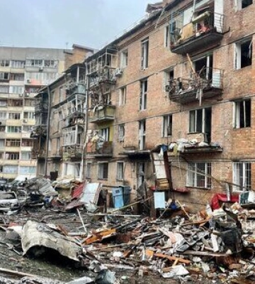 Последствия выстрела Вышгорода на Киевщине 23 ноября. ФОТОрепортаж