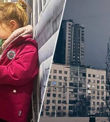 У Києві сім’я приїхала на заправку, щоб підключити до мережі інгалятор, необхідний для маленької дівчинки. ФОТО ДНЯ