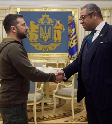 Зеленский встретился с главой британского МИД