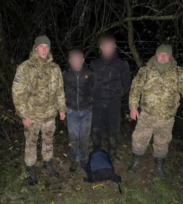 Двоє ухилянтів ховалися від прикордонників у кущах під Ужгородом