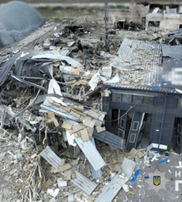 Ракетний обстріл передмістя Запоріжжя: поліція зібрала докази російської збройної атаки