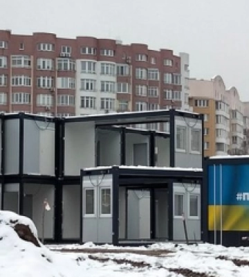 На Сихові монтують ще одне модульне містечко для переселенців (ФОТО)