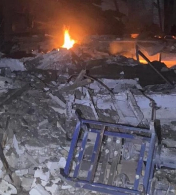 Рашисты ночью обстреляли агропредприятие в пригороде Запорожья