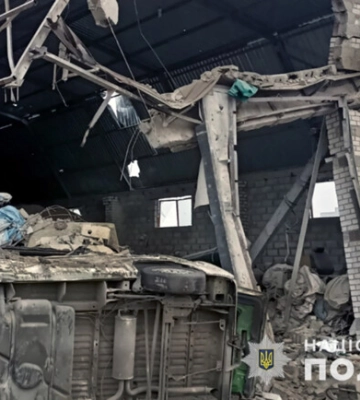 У поліції показали наслідки ракетних ударів по Запорізькій області за добу