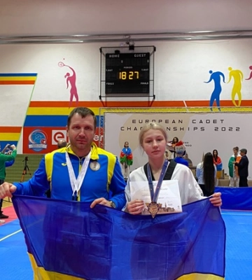 Спортсменка з Дніпра Марія Леонова — бронзова призерка чемпіонату Європи з тхеквондо ВТФ